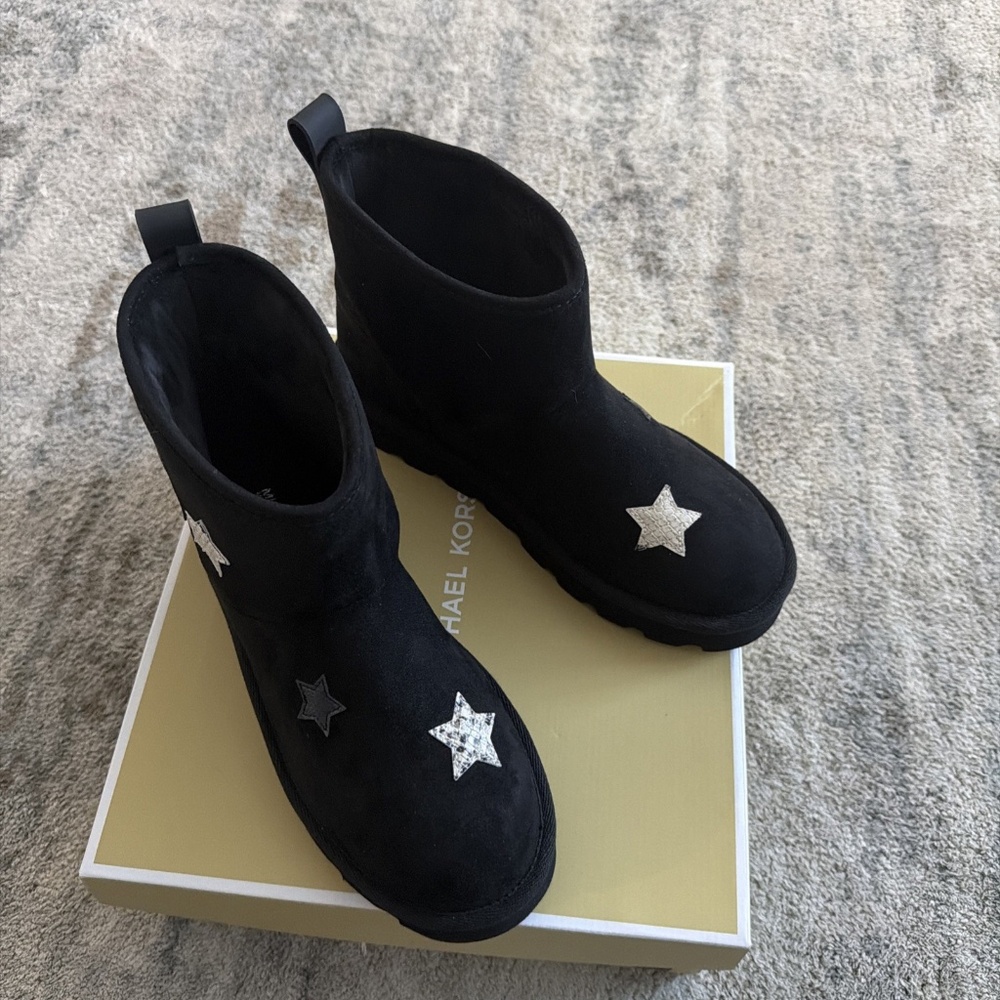 Michael Kors Winnie Embellished Black Boots